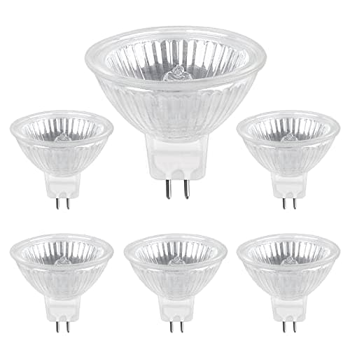 Image of Halogen Bulb GU5.3 12V 35W, MR16 Dimmable Halogen Reflector Lamp, 400lm Warm White 2700K, GU5.3 Halogen Spotlights for Track Lighting, Recessed Lighting, Pack of 6
