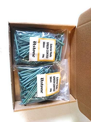Image of Astone Green Coated Exterior Nails (500g x 50mm)