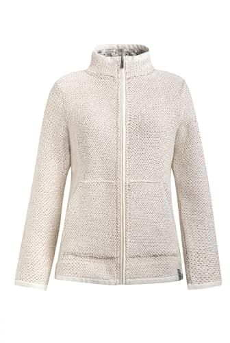 Image of Weird Fish Sontee Full Zip Macaroni Sweatshirt Ecru Size 16. (Jumper/Sweater/Fleece)