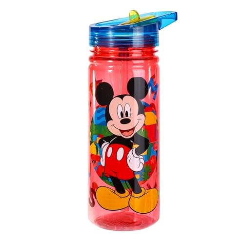 Image of Disney Mickey Mouse 580ml Water Bottle for Kids School Drinks Bottle Made of Durable Tritan Reusable BPA Free