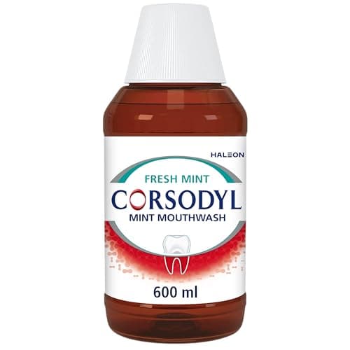 Image of Corsodyl Mouthwash Gum Disease Treatment for Adults, Chlorhexidine mouthwash for Gingivitis Treatment, Fresh Mint, 600ml