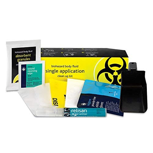 Image of Reliance Medical Biohazard Body Spills Kit, Single-Use, for Blood, Vomit, Urine and Infectious Materials, 1 Application,Pack of 3