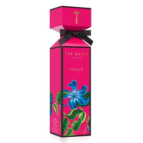 Image of Ted Baker Polly Cracker Gift Set for Women, 15ml Eau de Toilette with Fruity Floral Notes of Mandarin, Jasmine & Amber, Plus 8ml Lip Gloss for a Fragranced Beauty Treat