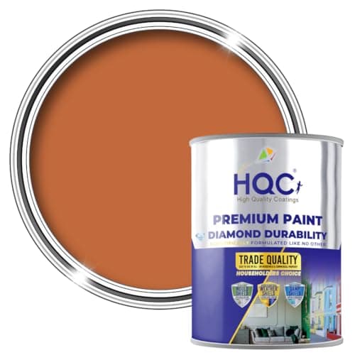 Image of HQC Roof Paint- Terracotta - 2.5 l (Pack of 1) LitreReviver & Restorer Paint For Roofing Tiles, Concrete & Brick |Matt Finish