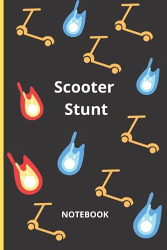 Image of Scooter Stunt: blank Notebook Journal for Scooter Rider | 100 Pages | 6x9 inches | matte Cover