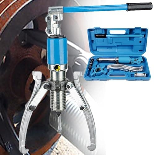 Image of Hydraulic Gear Puller,10T Hydraulic Gear Puller Set - 3-Jaw Bearing Puller for Wheel Bearings, 5T/15T/20T Options, Heavy-Duty Hydraulic Puller Tool for Automotive Repairs