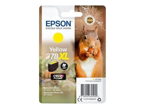 Image of Epson C13T37944010 378XL XL Original Ink Cartridge, Up to 830 Pages, Yellow