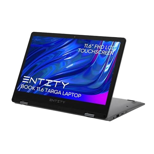 Image of Entity Book 11.6 Targa 2 in 1 Convertible Laptop Touchscreen Tablet 128GB Black