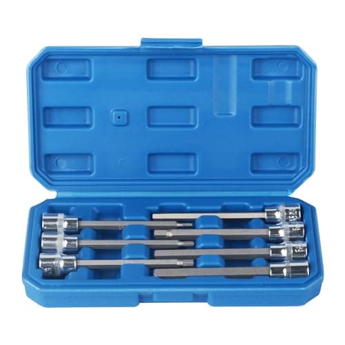 Image of 110mm Long 7pcs 3/8 HEX BIT Socket Set 3-10mm Allen Key