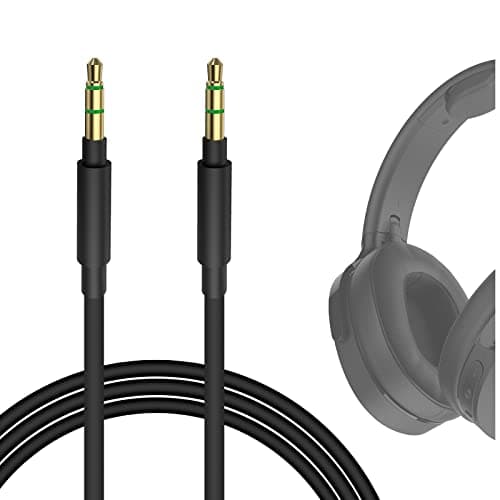 Image of Geekria Audio Cable Compatible with Skullcandy Crusher Evo/ANC 2, Hesh Evo/ANC/3/2, Riff 2, Icon ANC, Grom Wireless Cable (4 ft / 1.2m)