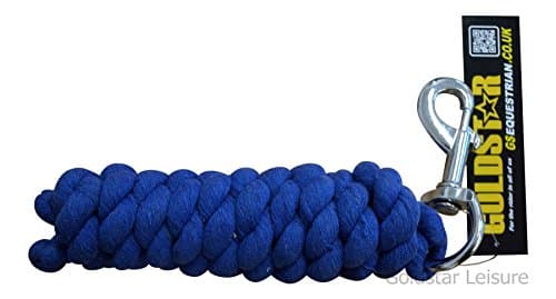 Image of Goldstar Leisure Ltd GS Equestrian Cotton Lead Rope - Royal Blue, One Size