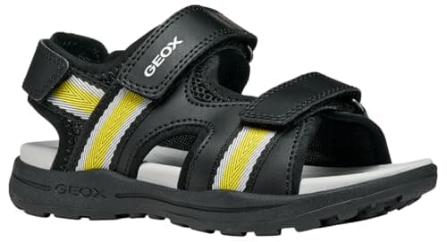 Image of Geox J Vaniett Boy B Sandal, Black Yellow, 11 UK Child