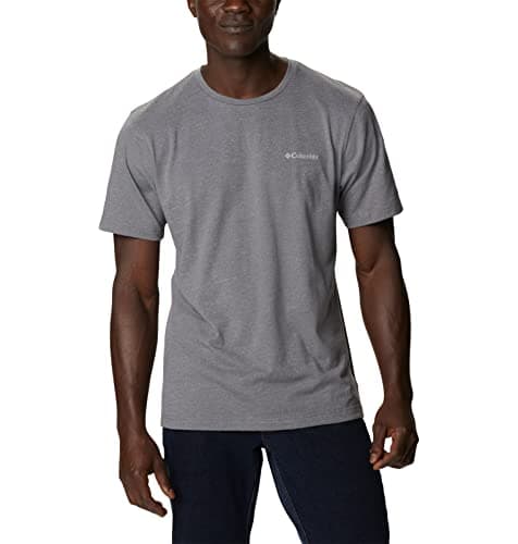 Image of Columbia Men's Thistletown Hills Short Sleeve, Short Sleeve T-Shirt, City Grey Heather, Small