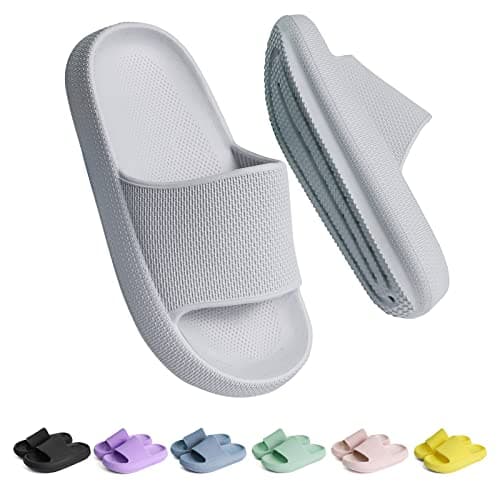 Image of Buwege Kids Sliders Girls Boys Shower Slippers Summer Pool Soft EVA Slide Sandals Outdoor Bath House Flip Flops