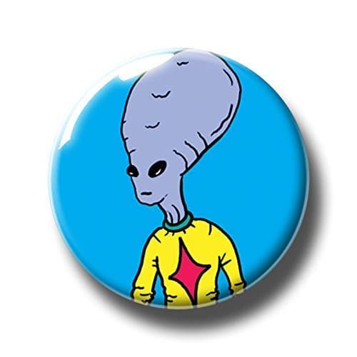 Image of Alien Badge/Alien Pin/ET Badge/ET Pin/Space Badge/Sci-Fi Pin Badge