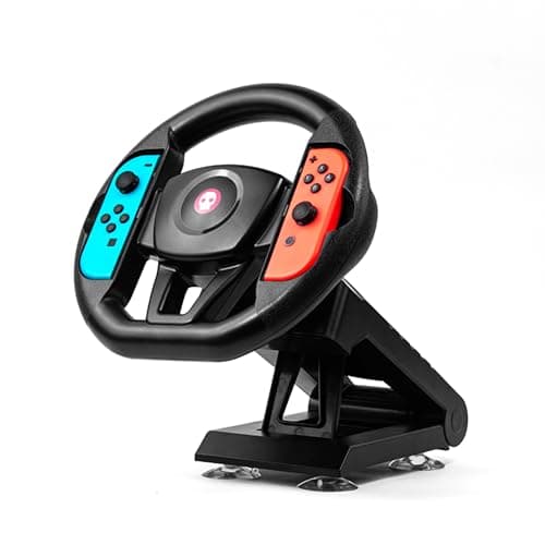 Image of Numskull Joy-Con Steering Wheel Table Attachment for Nintendo Switch & OLED – Racing Wheel Accessory