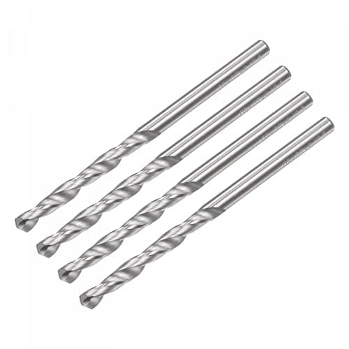 Image of sourcing map Solid Carbide Drill Bits, 2.3mm C2/K20 Tungsten Carbide Jobber Drill Bits Straight Shank Drilling Tool for Stainless Steel Aluminum Iron Metal Plastic 4pcs