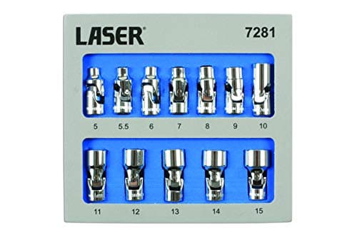Image of Laser 7281 Universal Joint Socket Set 1/4" D 12Pc
