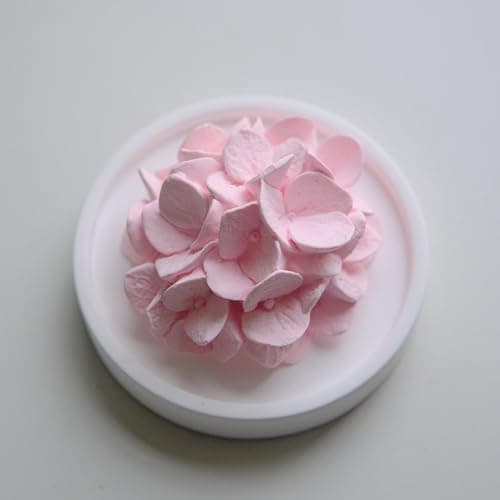Image of FLCSIed Essential Oil Passive Flower Diffuser -Non-Electric Peony Flower Porcelain Aromatherapy Diffusers for Small Mini Room, Desk Decorative, Bathroom (Pink Hydrangea)