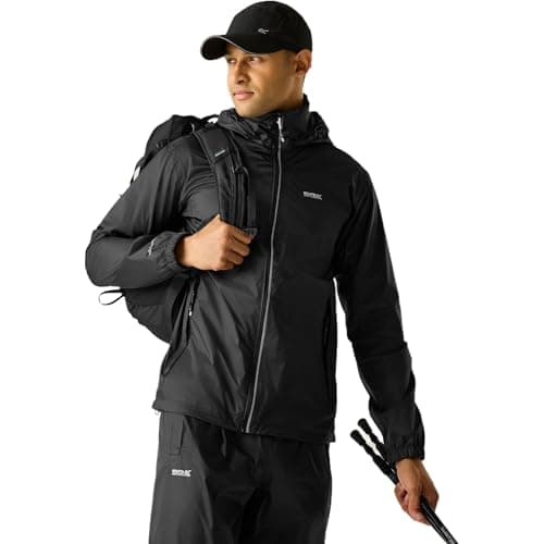 Image of Regatta Lyle IV Waterproof Shell Jacket - Black, Large