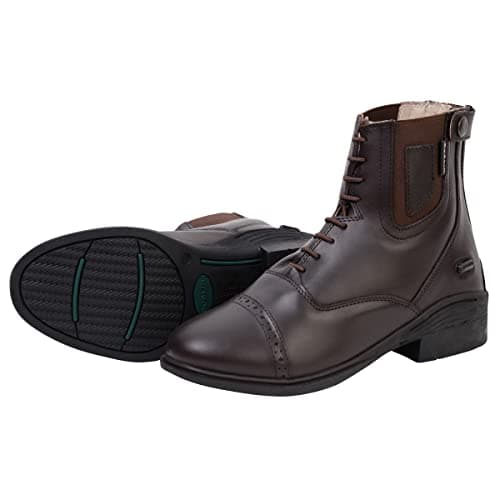 Image of Dublin Evolution Lace Front Paddock Boots, Brown, Adults 8