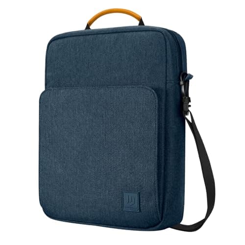 Image of Dadanism 9-11 Inch Tablet Sleeve Bag Carrying Case with Shoulder Strap for iPad (A16) 11", iPad 10th Gen 10.9", iPad Air M4/Pro M5 11", iPad 9/8/7th 10.2", Galaxy Tab A11+ Plus 11", Indigo