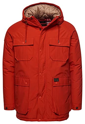 Image of Superdry Men's Mountain Padded Parka - Orange - M