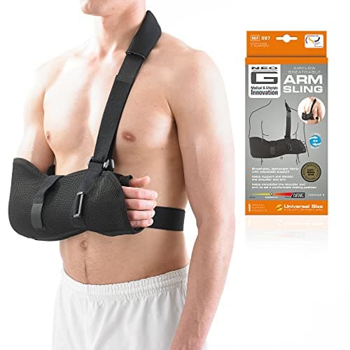 Image of Neo-G Arm Sling for Shoulder Injury Arm Injury Recovery, Pre/Post Surgery - Airflow Breathable Lightweight Shoulder Sling - Adjustable Straps - Class 1 Medical Device