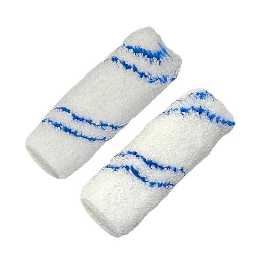 Image of Amtech G4450 100mm (4") Roller Sleeves, 12mm Microfibre Pile Roller Sleeves, Medium Pile Paint Rollers for Semi-Smooth Paint Surfaces, 2 Pack