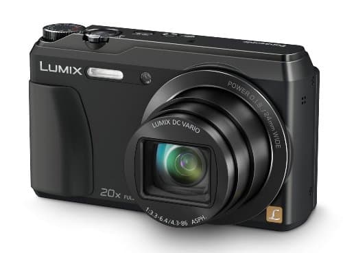 Image of Panasonic Lumix DMC-TZ55 Compact Digital Camera - Black (16.0MP, 20x Optical Zoom, High Sensitivity MOS Sensor) 3 inch LCD (New for 2014) (Renewed)