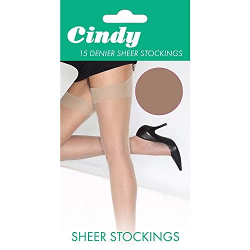 Image of Cindy Womens/Ladies 15 Denier Sheer Stockings (1 Pair) (One Size (UK Shoe 3-8)) (Sahara)