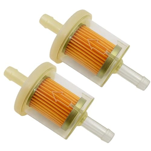 Image of 2PCS 8mm Inline Fuel Filter for Car, Motorcycle, ATV, Lawn Mower - Universal Fit for Generators, Forklifts, Marine Engines & More