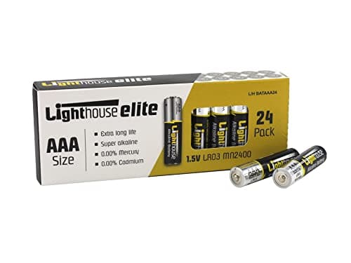 Image of Lighthouse Torches L/Hbataaa24 Alkaline Batteries Aaa 1.5V - Pack Of 24