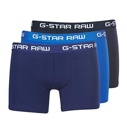 Image of G-STAR RAW Men's Classic Trunk Color 3-Pack, Multicolour (lt nassau blue/imperial blue/maz blue D05095-2058-8528), XL
