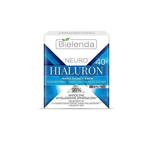 Image of Bielenda Neuro Hialuron Moisturizing Anti Wrinkle Cream Concentrate 40+ Day Night 50ml
