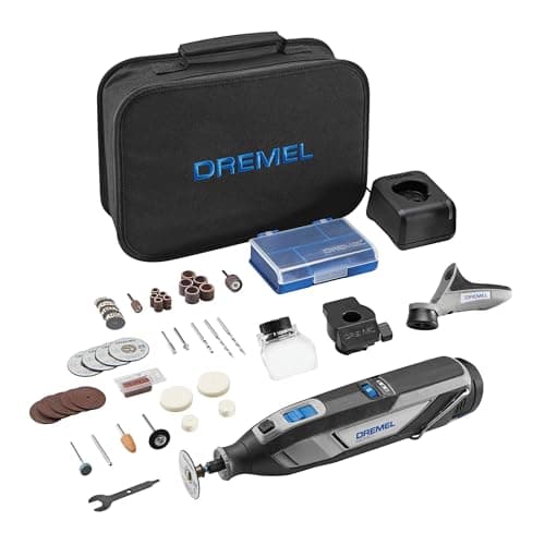 Image of Dremel 8240 Cordless Rotary Tool 12V 2Ah Lithium-ion Battery, Multitool Kit with 3 Attachments, 45 Accessories, Variable Speed 5.000-35.000 RPM and Quick Charge Time