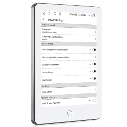 Image of Aramox 6-Inch E-Book Reader, 300DPI HD Touch Screen E Ink Tablet with 4GB RAM + 64GB Storage, Expandable, Android 11, Lightweight & Portable (White)