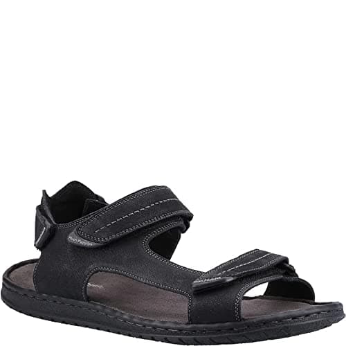 Image of Hush Puppies Men's Neville Quarter Strap Sandal, Black, 11
