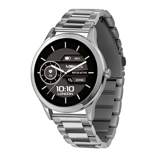 Image of Reflex Active Series 31 Amoled Smart Calling Watch for Women Men with Bluetooth, 1.19'', Fitness Tracker, Blood Oxygen, Heart Rate Monitoring and Stainless Steel Bracelet Compatible with Android IOS