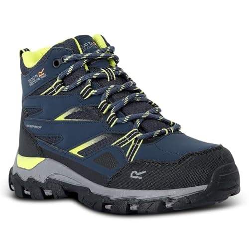 Image of Regatta Kids Holcombe Walking Hiking Boots, Waterproof & Breathable - Perfect for Outdoors & Mountaineering