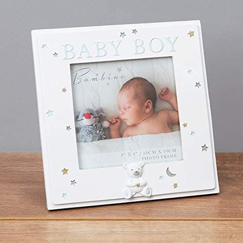 Image of Widdop 4' x 4' - Bambino Resin Baby Boy Photo Frame CG1634