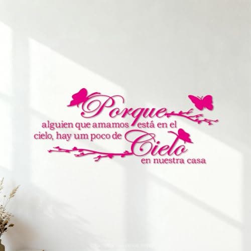 Image of Wall Decals Spanish Wedding for Our Loved Ones in Paradise Family Love Tree Bird 54.1x131.9cm Art Mural Painting Rosered