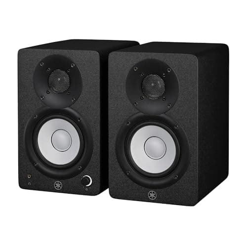 Image of Yamaha HS3 Studio Monitors (Black) – Compact 2-Way Powered Speakers with Advanced Sound Control and Versatile Connectivity for Music Production and Video Editing