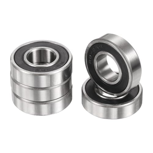 Image of sourcing map 5pcs R8-2RS Deep Groove Ball Bearings 1/2" ID x 1-1/8" OD x 5/16" Height Miniature Bearings Double Rubber Shielded Chrome Steel Z2 Bearing for Engineering Machinery, ABEC3