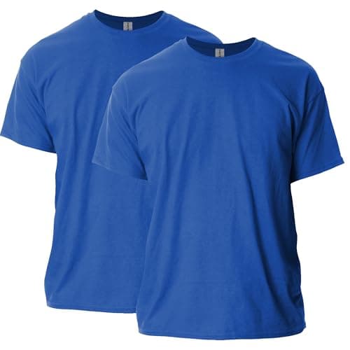 Image of Gildan Unisex's Ultra Cotton T-Shirt, Style G2000, Multipack, Royal (2-Pack), XL (Pack of 2)