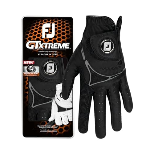 Image of FootJoy GT Xtreme Men's Golf Glove, Black, M, Right Hand for left handed golfer