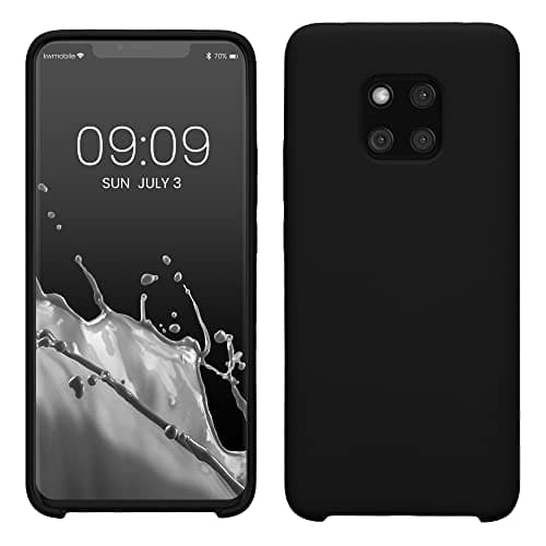 Image of kwmobile Case for Huawei Mate 20 Pro Case - Soft Cover - Shockproof Silicone - Wireless Charging Black