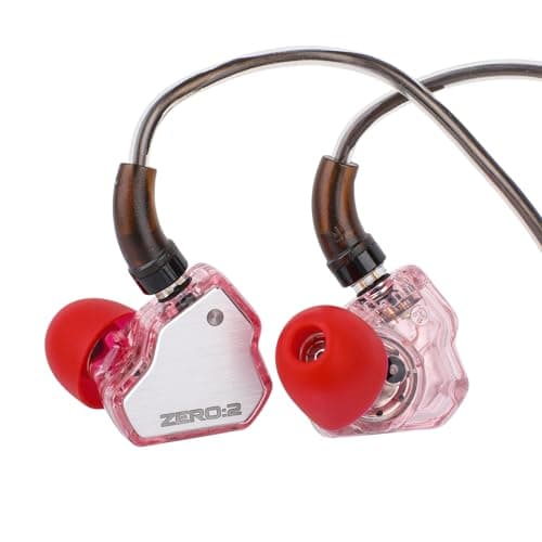 Image of Linsoul 7Hz x Crinacle Zero:2 in Ear Monitor, Updated 10mm Dynamic Driver IEM, Wired Earbuds Earphones, Gaming Earbuds, with OFC IEM Cable for Musician (Without MIC, Pink)