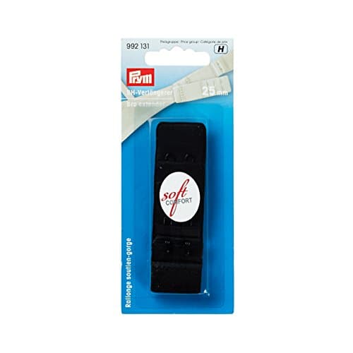 Image of Prym - Bra Extender Black (3x2, 25mm) Hooks - 1 Unit