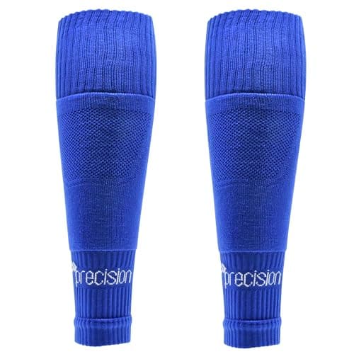Image of Precision Mens Plain Pro Footless Sleeve Football Socks, Royal, 7-12 UK